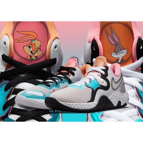Nike Renew Elevate 2 X Space Jam NEW Bugs Bunny Basketball White Sneakers 10.5 - Picture 10 of 10